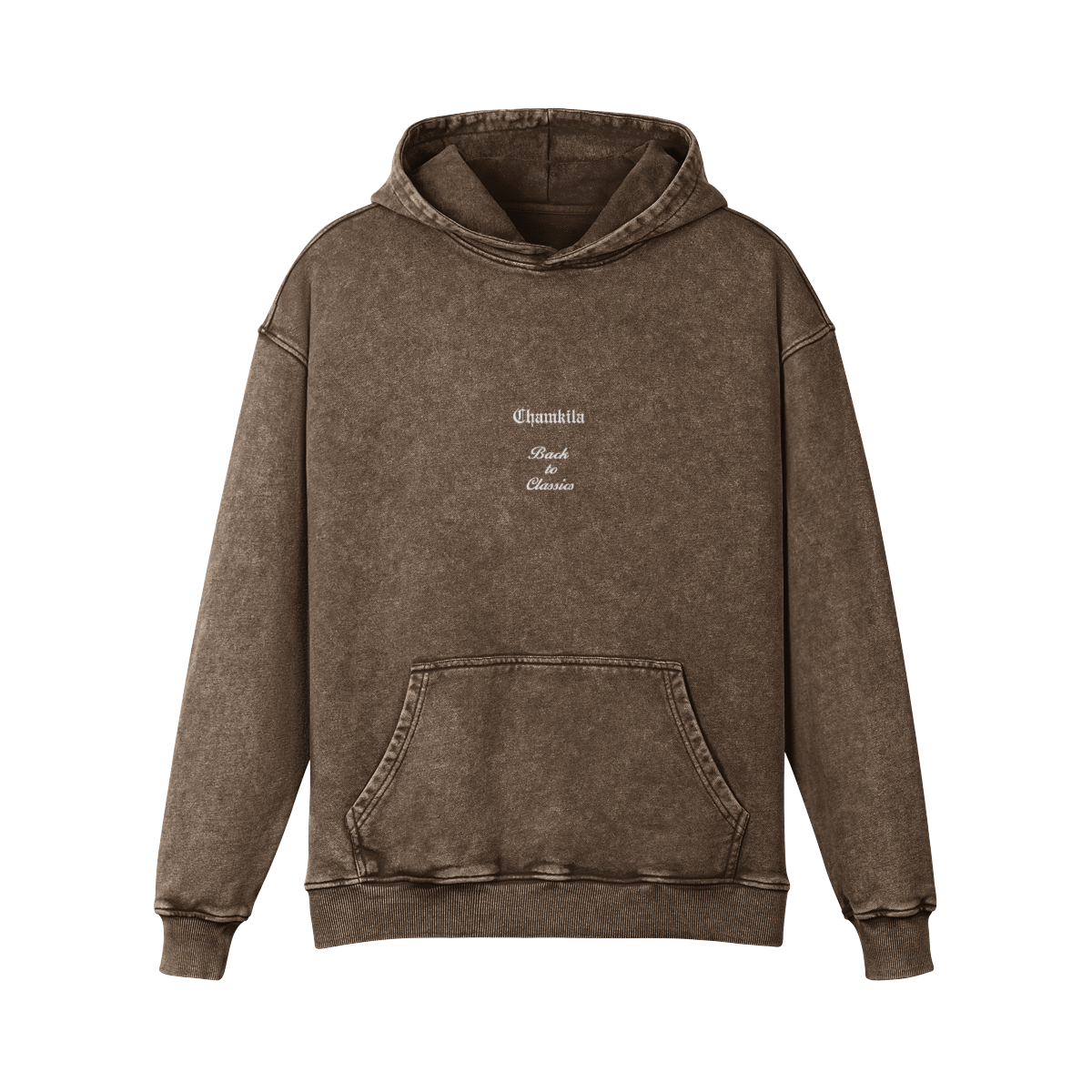 Chamkila Postage Oversized Hoodie Brown