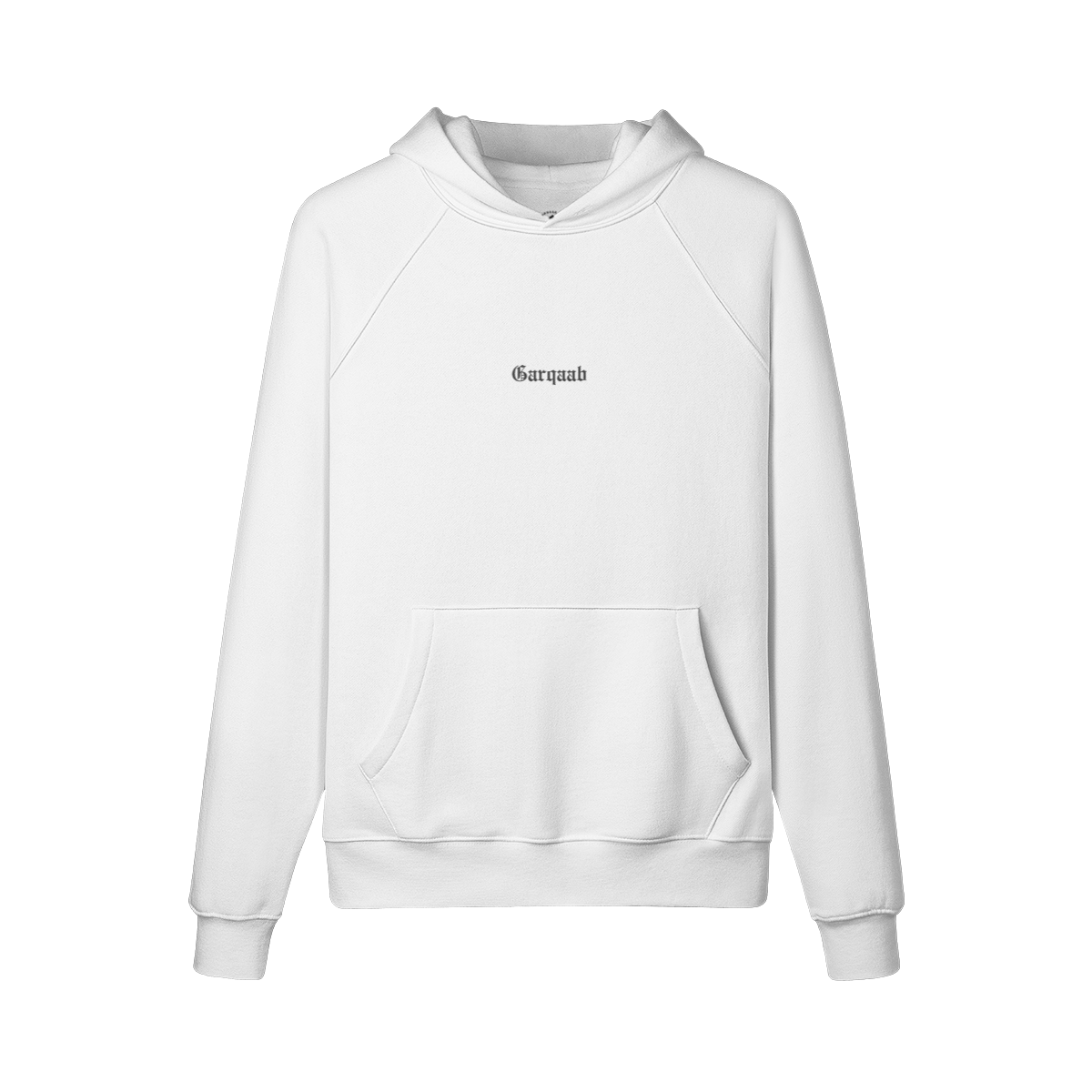 Garqaab Crew Fleece-Lined Hoodie White