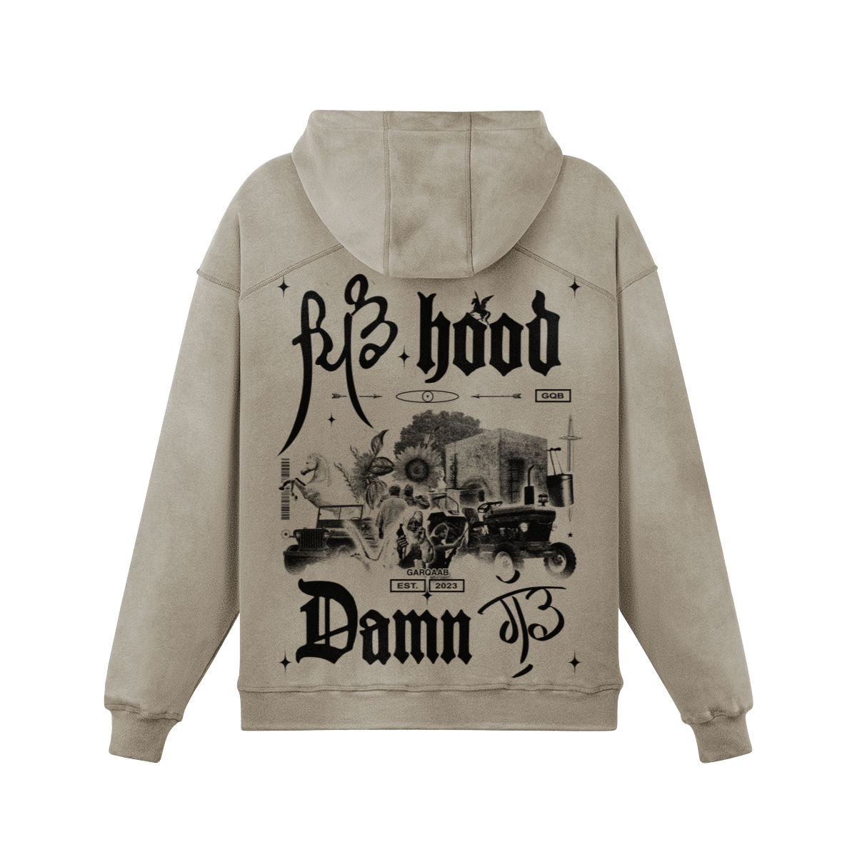 Pind hood Damn Good Oversized Hoodie Grullo