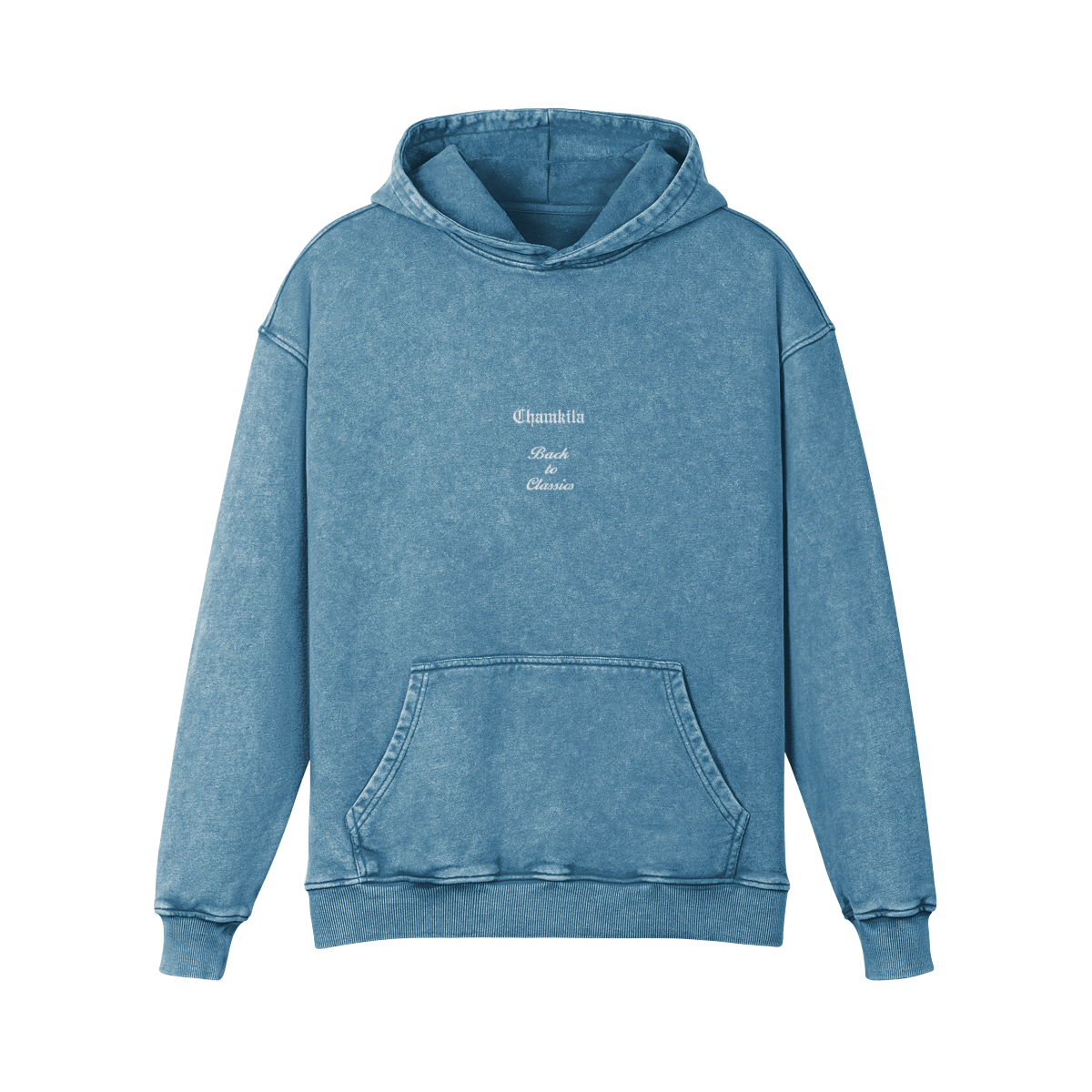 Chamkila Postage Oversized Hoodie Blue