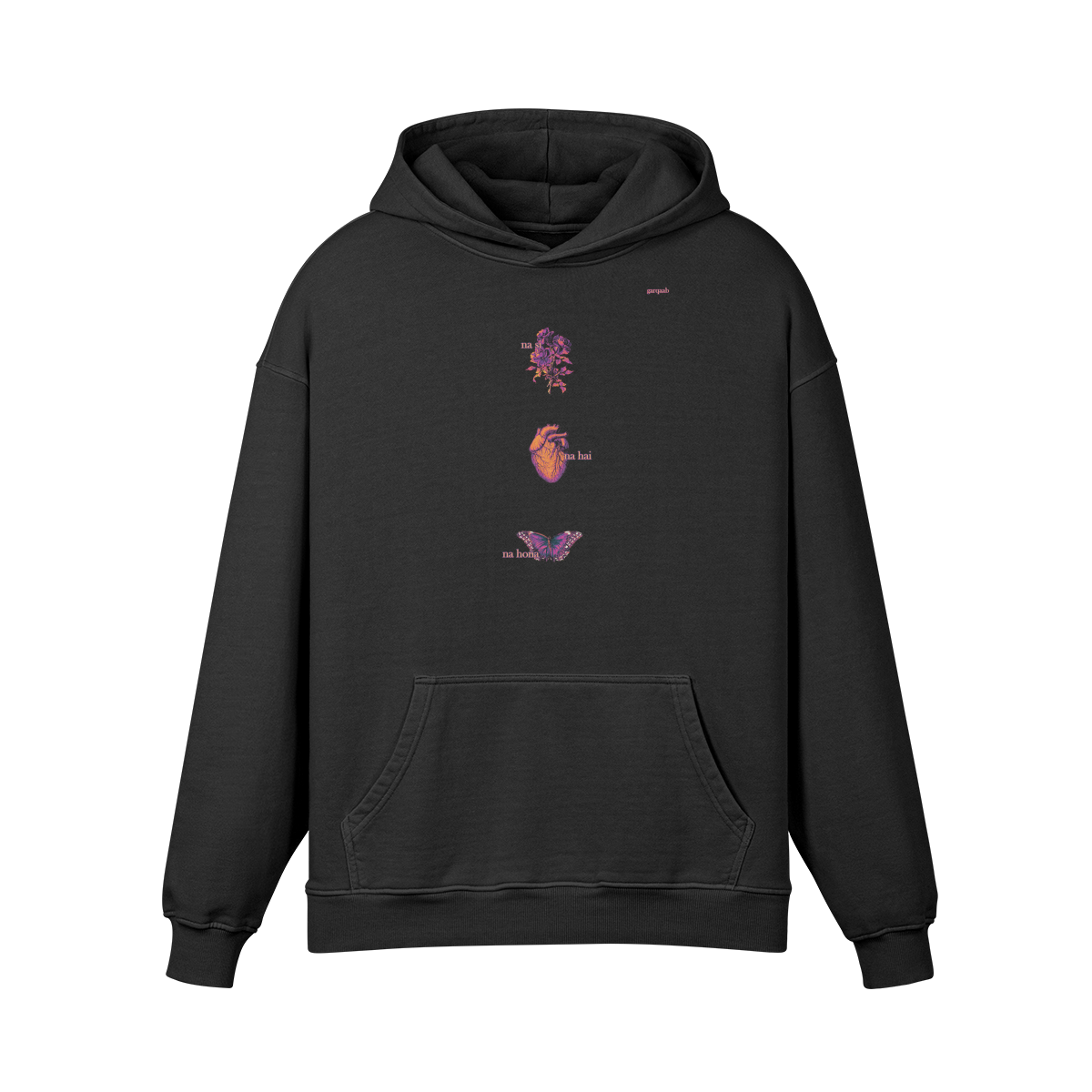 More Beautiful Oversized Hoodie Black