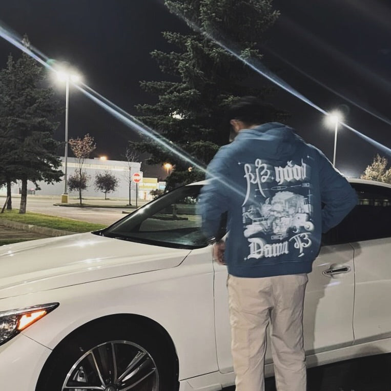 Pind Hood Damn Good Hoodie Kashmir Blue