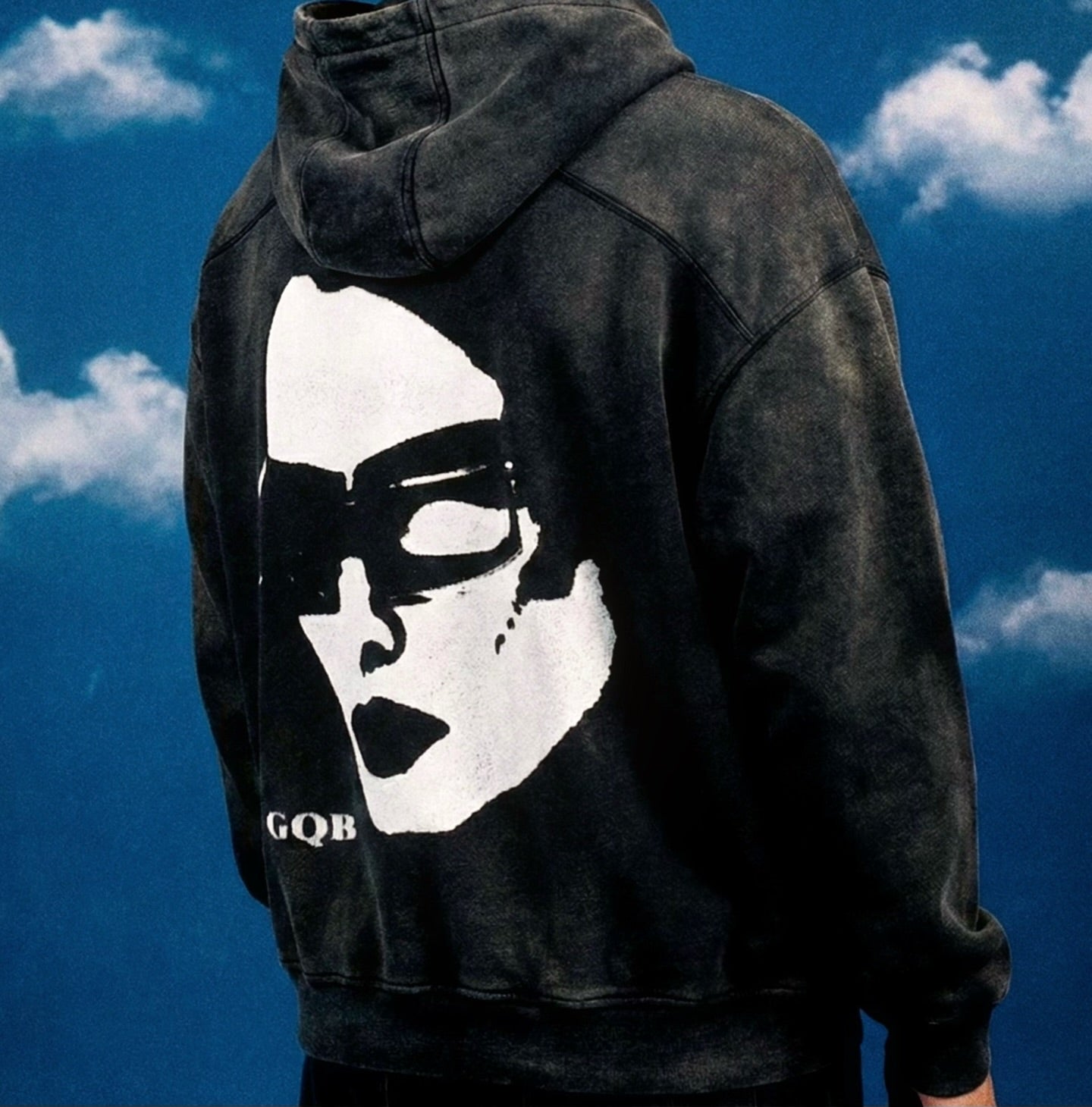 Rekha Oversized Hoodie Faded Black