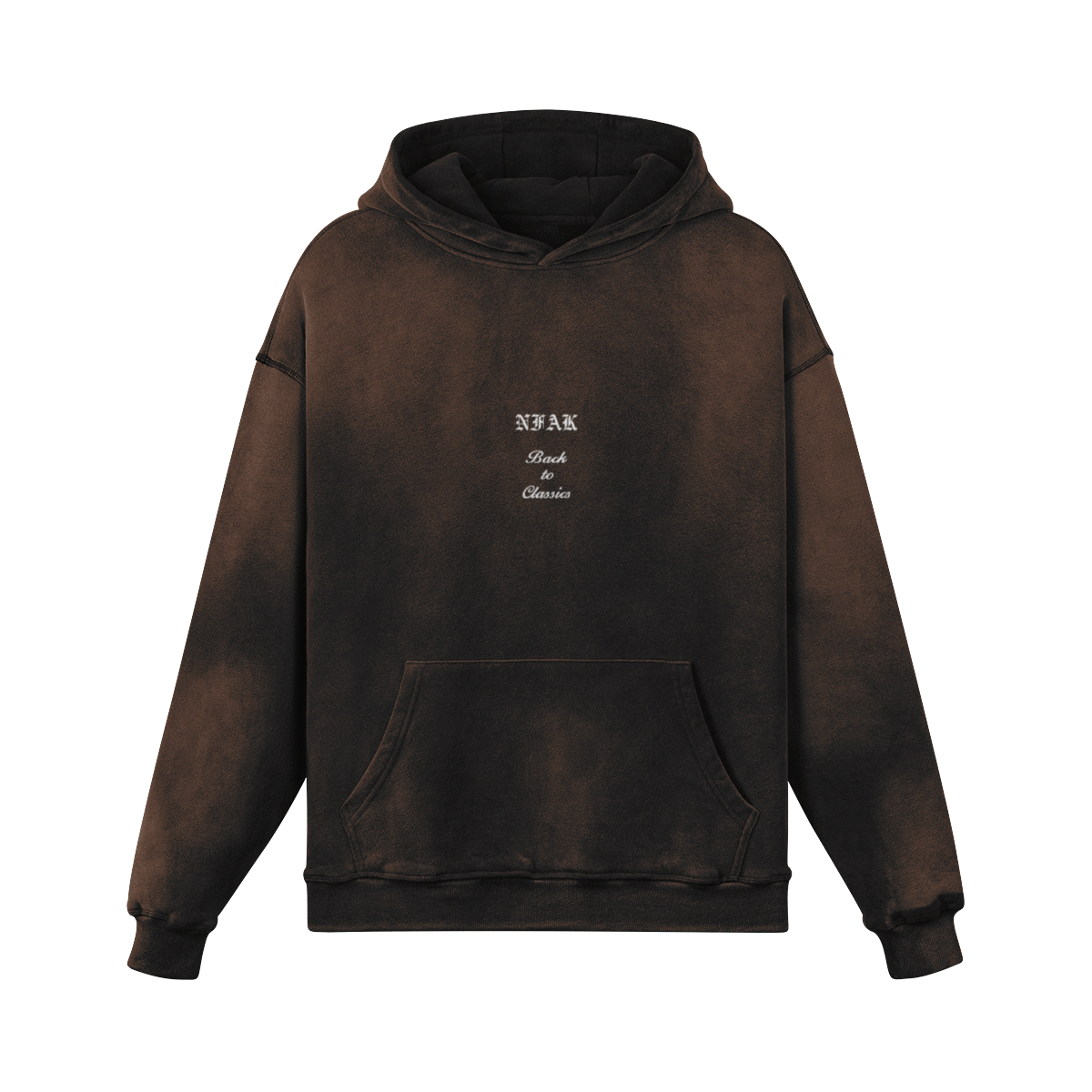 NFAK Tasbi Oversized Hoodie Burgundy