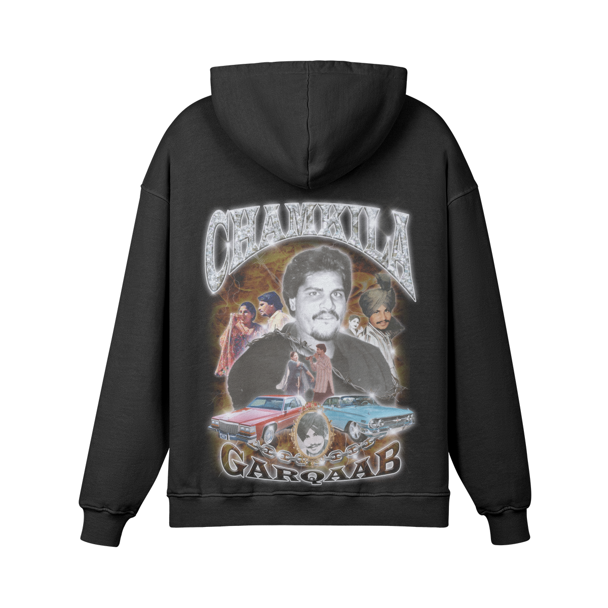 Chamkila Vintage Oversized Hoodie Black