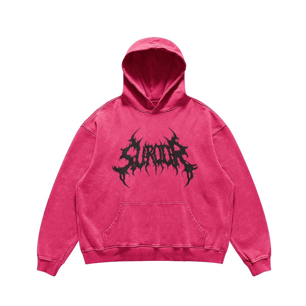 Fikar na Faka Oversized Hoodie Pink/Blue